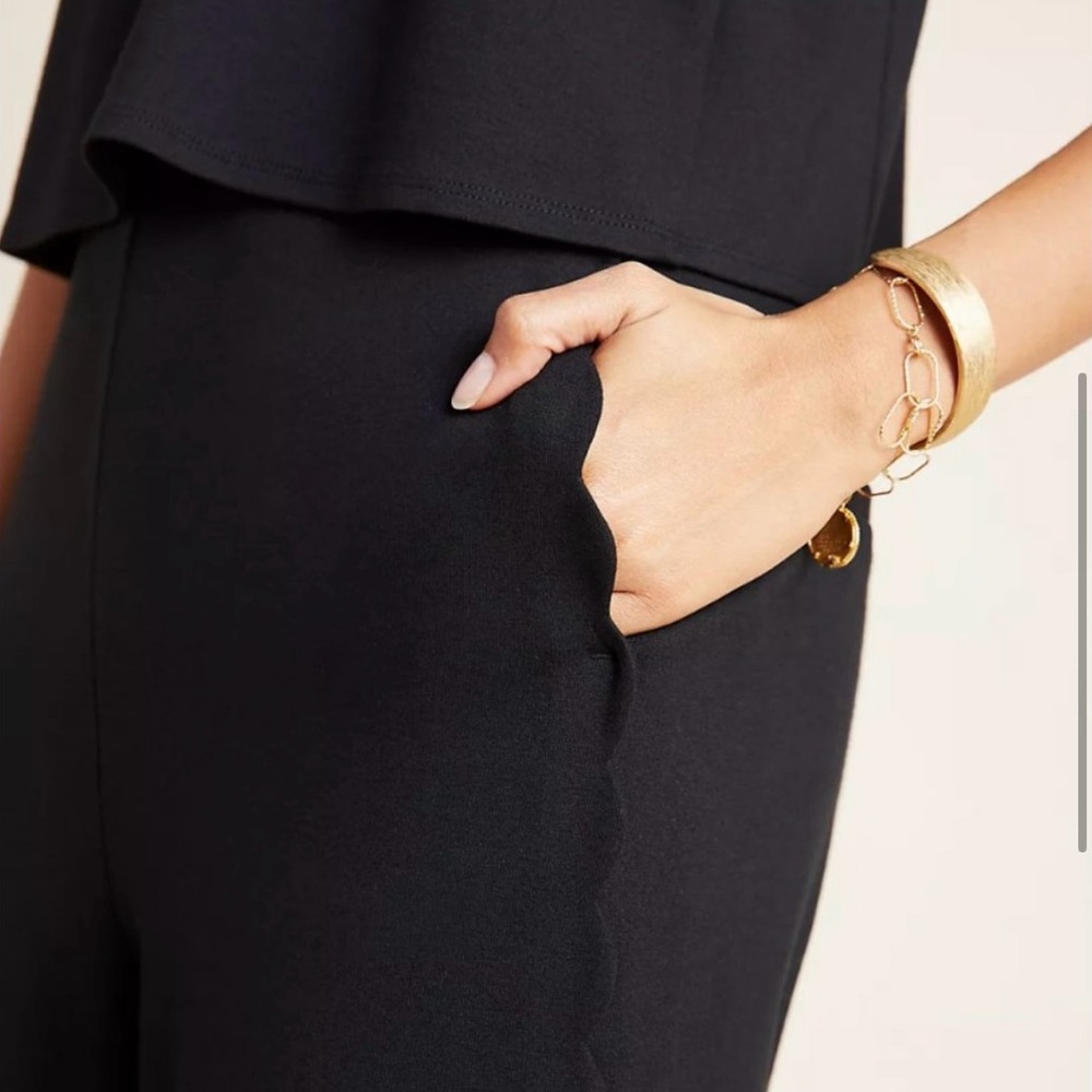 Anthropologie Freya Scalloped Jumpsuit - Picture 3 of 8